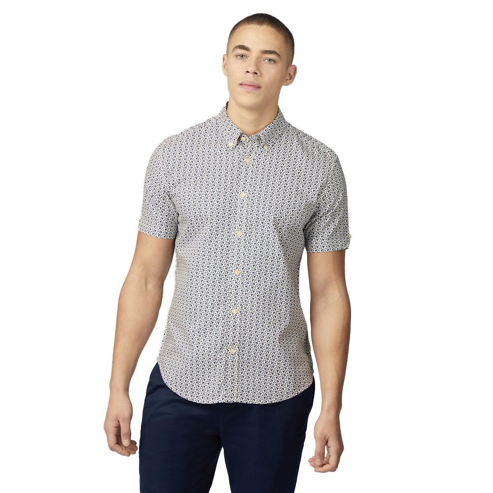 Ben Sherman Geo Wave Print Ss